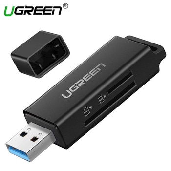 [40752] Ugreen Lecteur carte mémoire SD TF USB 3.0 Noir